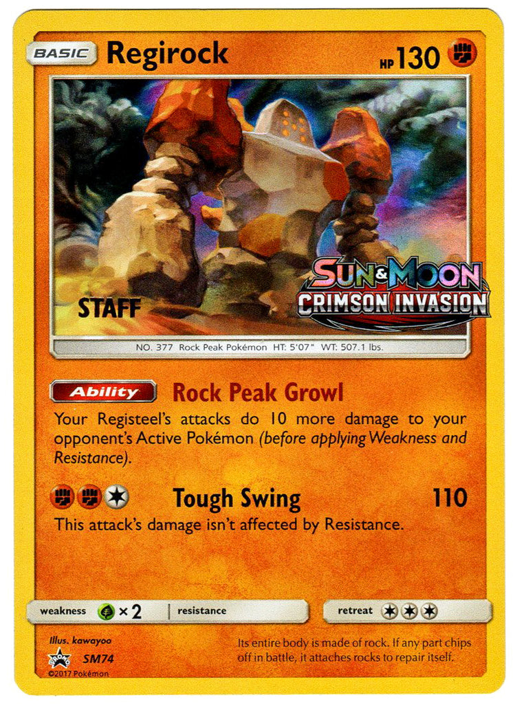 Regirock (SM 74) - Englisch