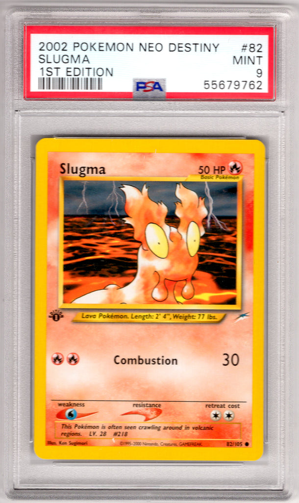 Slugma 1st Ed. 2002 #82 PSA 9