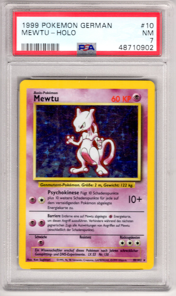 Mewtu 1999 #10 PSA 7