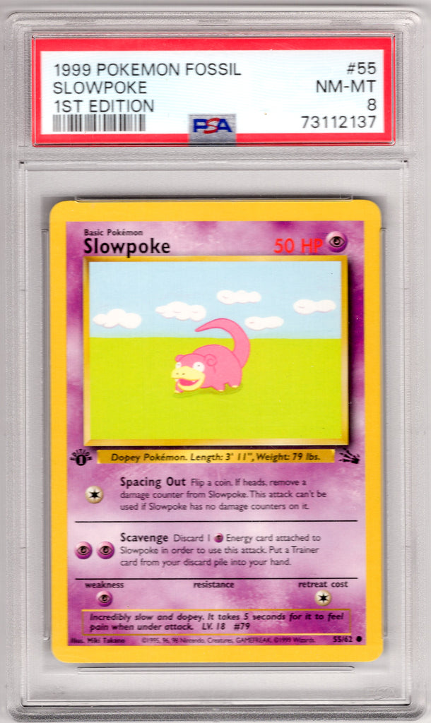 Slowpoke 1st Ed. 1999 #55 PSA 8