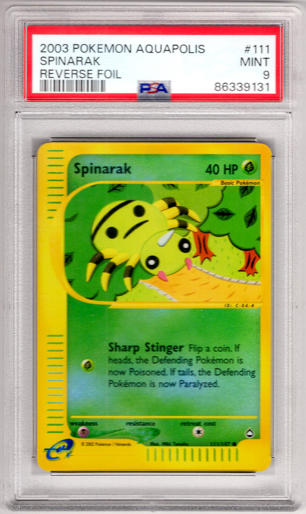 Spinarak 2003 #111 PSA 9