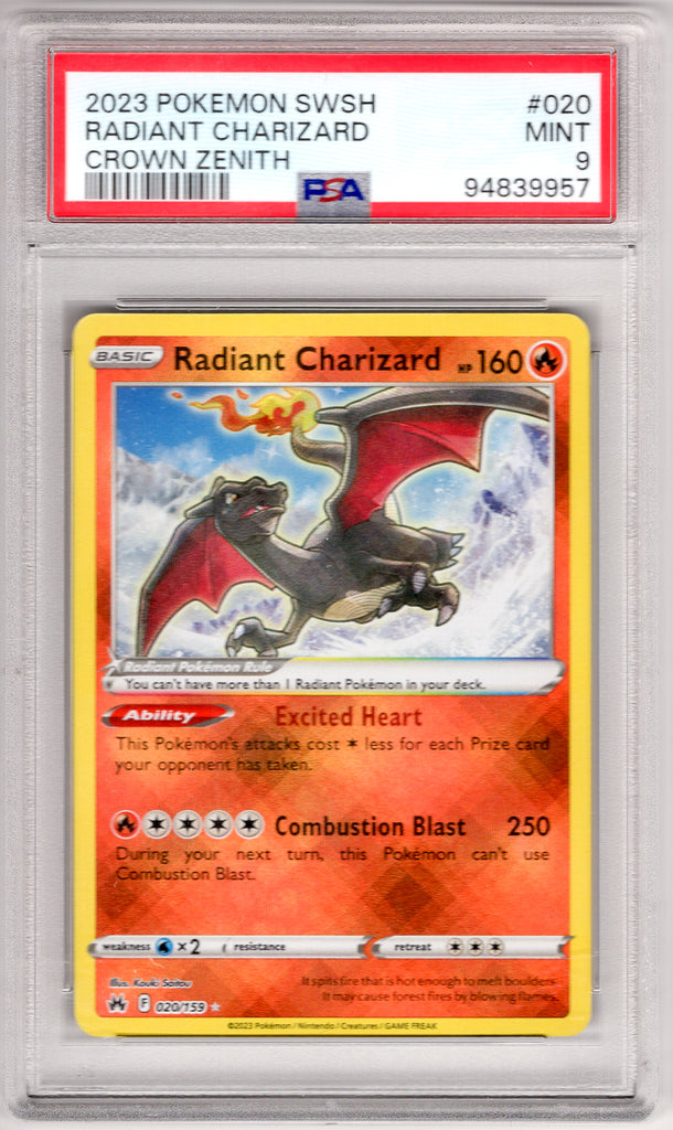 Radiant Charizard 2023 #020 PSA 9