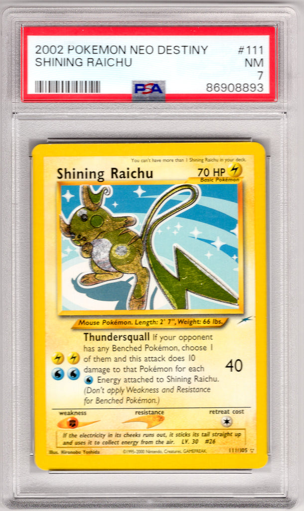 Shining Raichu 2002 #111 PSA 7