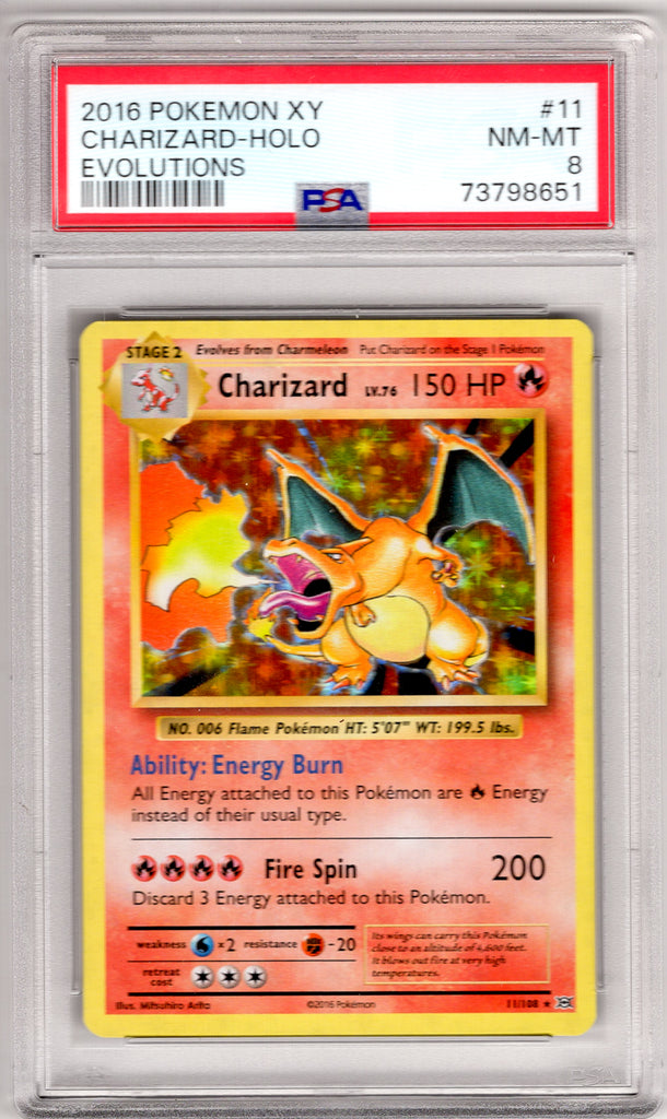 Charizard 2016 #11 PSA 8