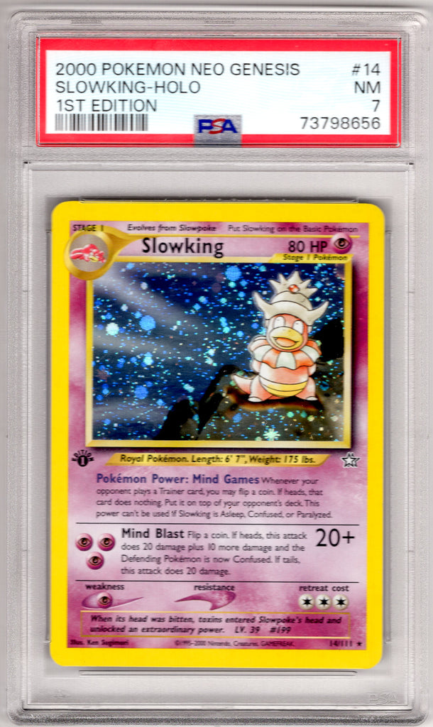 Slowking 1st Edition 2000 #14 PSA 7