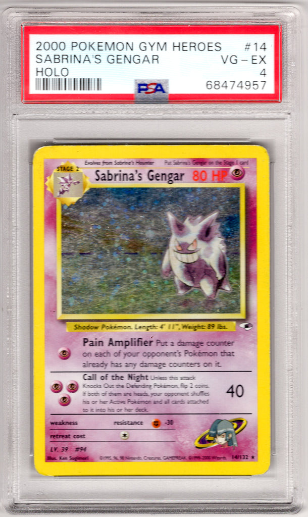 Sabrina's Gengar 2000 #14 PSA 4