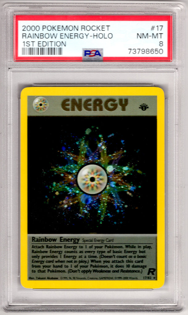 Rainbow Energy 1st Edition 2000 #17 PSA 8